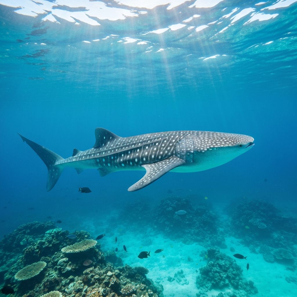 Whale Shark diving at Tenggol Island